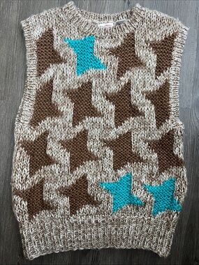 Vintage SML Sport Hand-Knit Sweater Vest